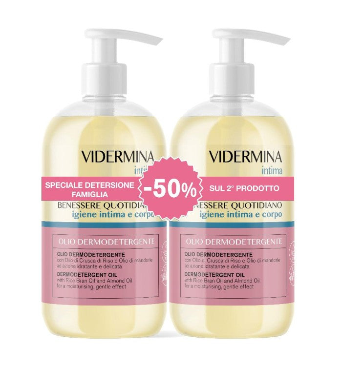 Vidermina Intimo Olio Detergente Bipack 500 Ml - Vidermina Intimo Olio Detergente Bipack 500 Ml