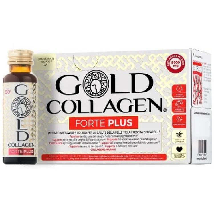 GOLD COLLAGEN FORTE PLUS 10 FLACONCINI DA 5 ML - GOLD COLLAGEN FORTE PLUS 10 FLACONCINI DA 5 ML