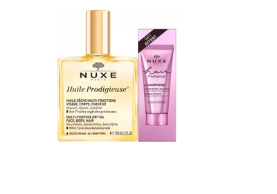 NUXE HUILE PRODIGIEUSE 100 ML + HAIR PRODIGIEUX SHAMPOO 30 ML