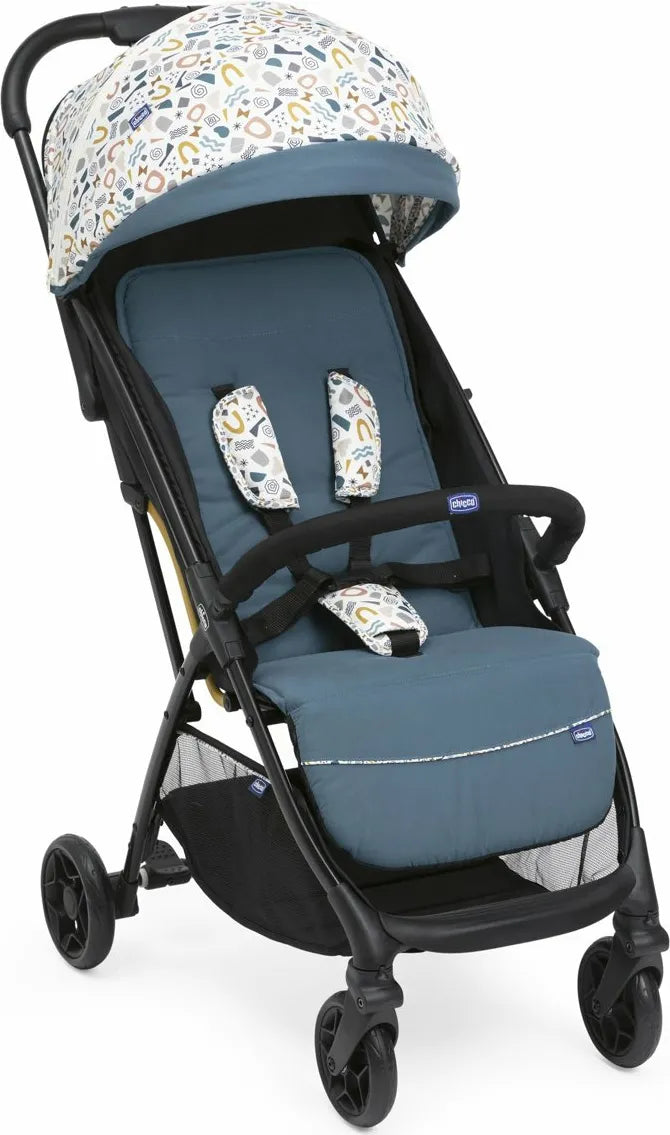 Chicco GLEE - Passeggino Ultraleggero Pieghevole da 0-4 Anni 0-22 Kg Schienale e Poggiapiedi Regolabili colore Joyful Teal - Chicco GLEE - Passeggino Ultraleggero Pieghevole da 0-4 Anni 0-22 Kg Schienale e Poggiapiedi Regolabili colore Joyful Teal