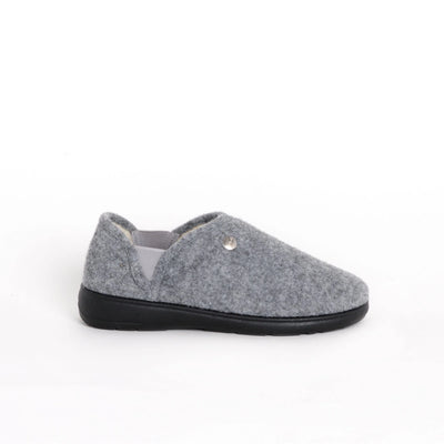 Cloty Feltro Pantofola Donna Light Grey N.37