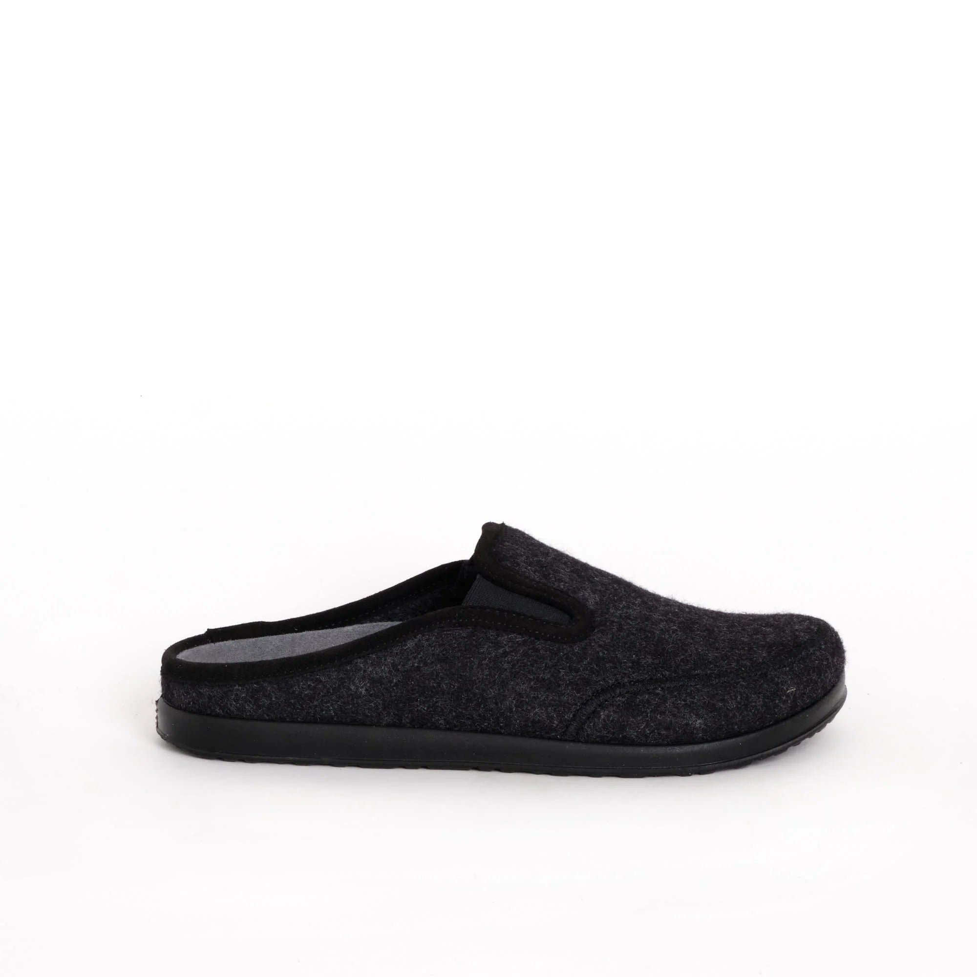 Elio elastic Wool Pantofola Uomo Black N.42 - Elio elastic Wool Pantofola Uomo Black N.42