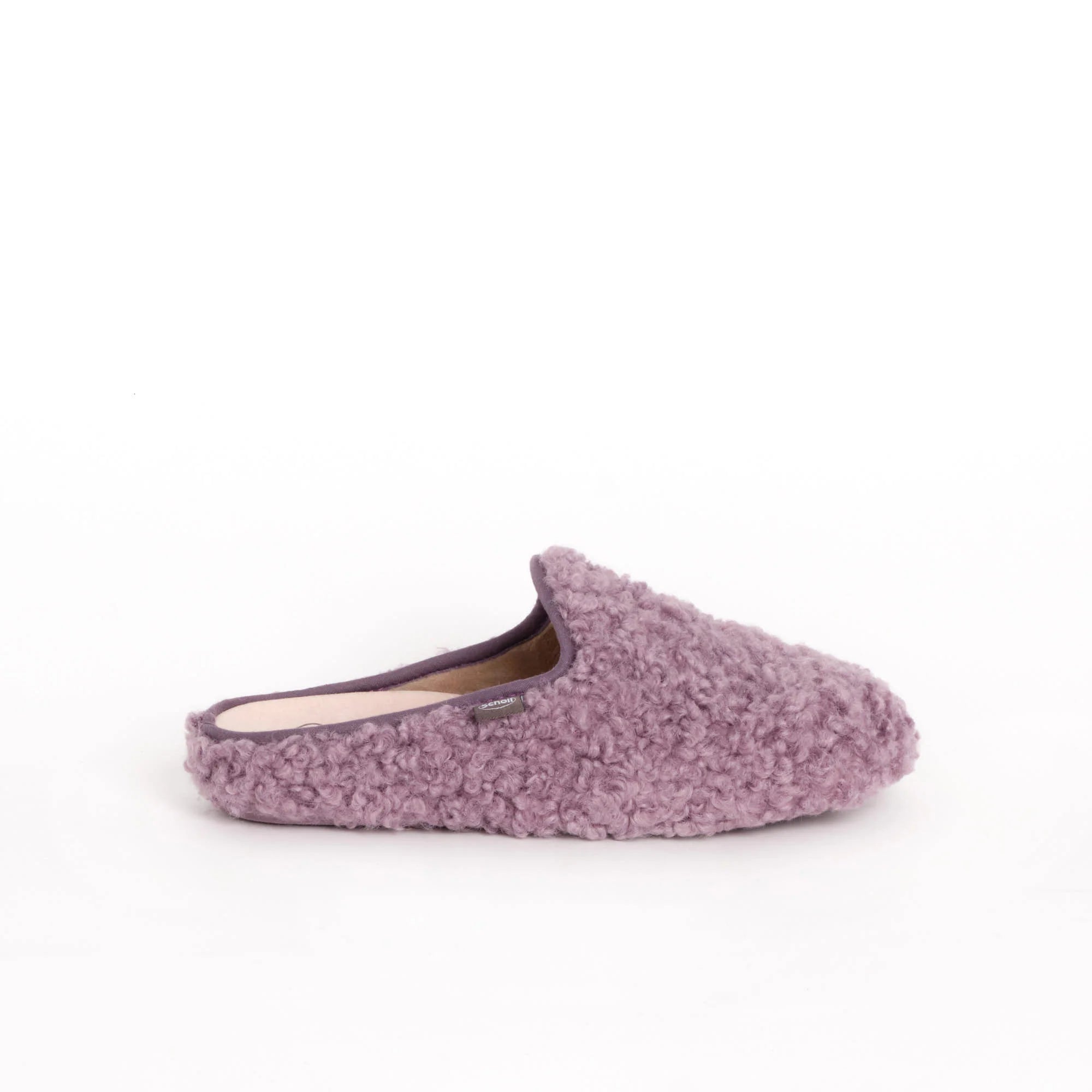 Maddy Curly Synthetic Fur Ciabatta Woman Lilac 41 - Maddy Curly Synthetic Fur Ciabatta Woman Lilac 41