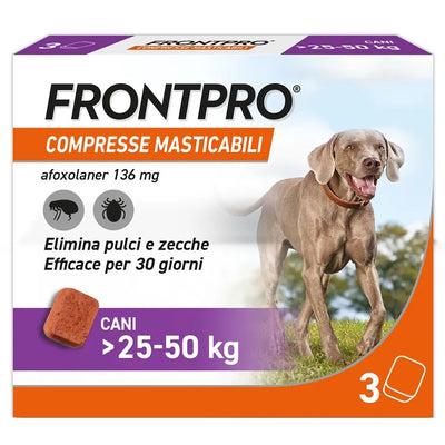 CentroVete Frontpro 136 MG 3 Compresse Masticabili per Cani 25-50 kg