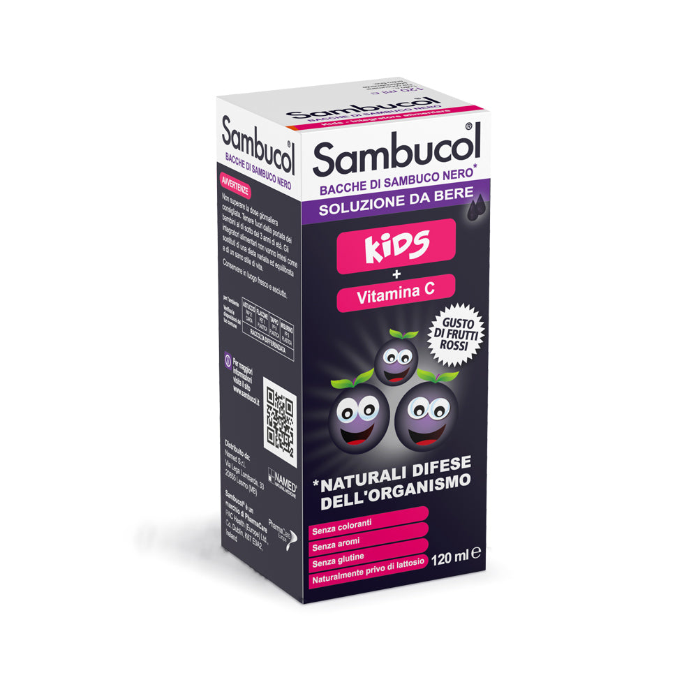 Sambucol Soluzione da Bere Kids - 120ml - Named - Sambucol Soluzione da Bere Kids - 120ml - Named