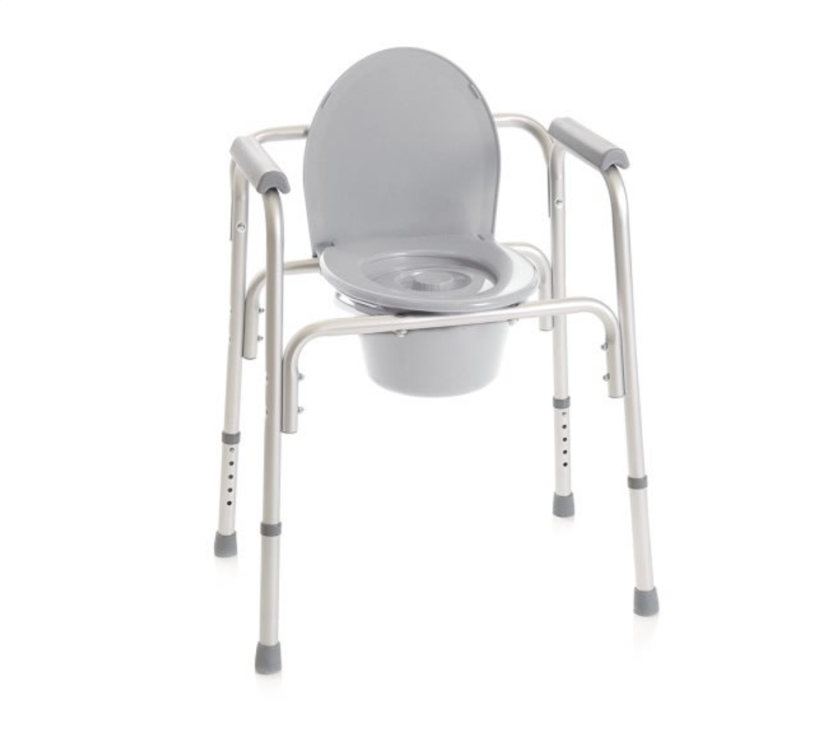 Sedia Comoda 4in1 Mopedia - Rialzi stabilizzanti per WC in alluminio anodizzato – 4 funzioni in 1 – Fissa - Sedia Comoda 4in1 Mopedia - Rialzi stabilizzanti per WC in alluminio anodizzato – 4 funzioni in 1 – Fissa