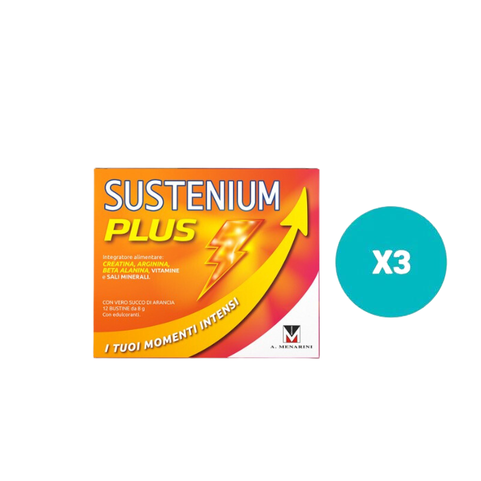 3 Confezioni Sustenium Plus - Tot. 66 Bustine 176 G Promo