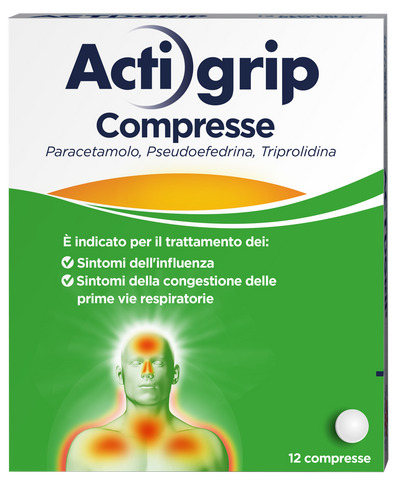 ACTIGRIP 2,5 MG/60 MG/500 MG COMPRESSE