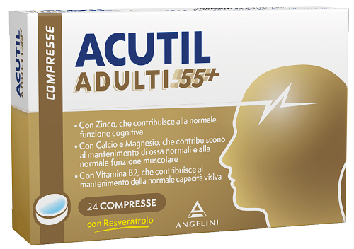 Acutil Adulti 55+ 24 Compresse It - Acutil Adulti 55+ 24 Compresse It