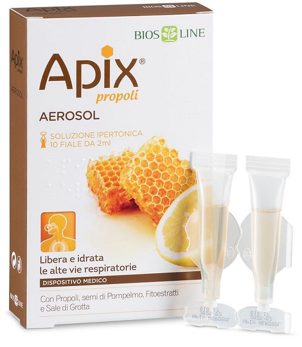 Bios Line Apix Propoli Aerosol 10 Fiale Monodose X 2 Ml - Bios Line Apix Propoli Aerosol 10 Fiale Monodose X 2 Ml