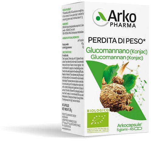 ARKO CAPSULE GLUCOMANNANO BIO 45 CAPSULE - ARKO CAPSULE GLUCOMANNANO BIO 45 CAPSULE