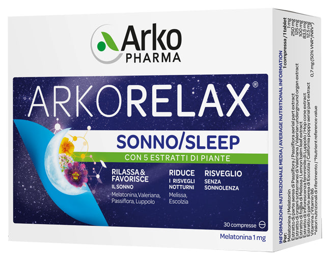 Arkorelax Sonno Integratore Rilassante 30 Compresse - Arkorelax Sonno Integratore Rilassante 30 Compresse