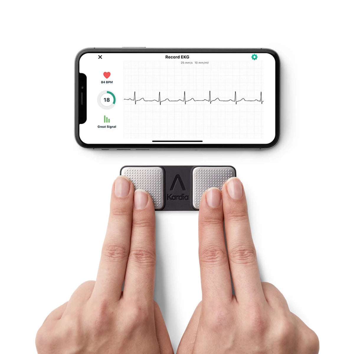 Omron KardiaMobile 1L KM-1L-E Elettrocardiogramma - Omron KardiaMobile 1L KM-1L-E Elettrocardiogramma