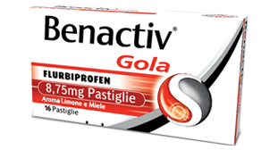 Benactiv Gola 16 Pastiglie Limone Miele - Benactiv Gola 16 Pastiglie Limone Miele