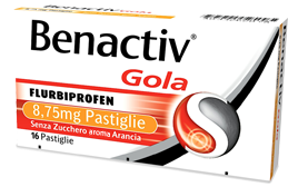 Benactiv Gola 16 Pastiglie Arancia Senza Zucchero - Benactiv Gola 16 Pastiglie Arancia Senza Zucchero