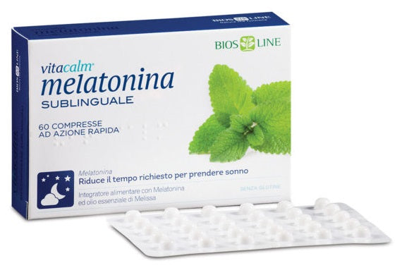 Bios Line Vitacalm Melatonina Sublinguale 60 Compresse 1 Mg - Bios Line Vitacalm Melatonina Sublinguale 60 Compresse 1 Mg