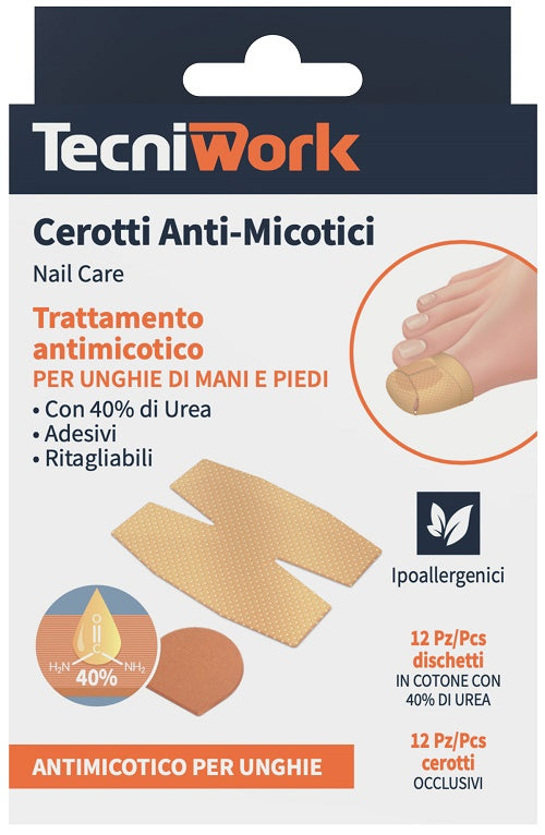 CEROTTO ANTIMICOSI UREA 12 PEZZI + 12 FIXING - CEROTTO ANTIMICOSI UREA 12 PEZZI + 12 FIXING