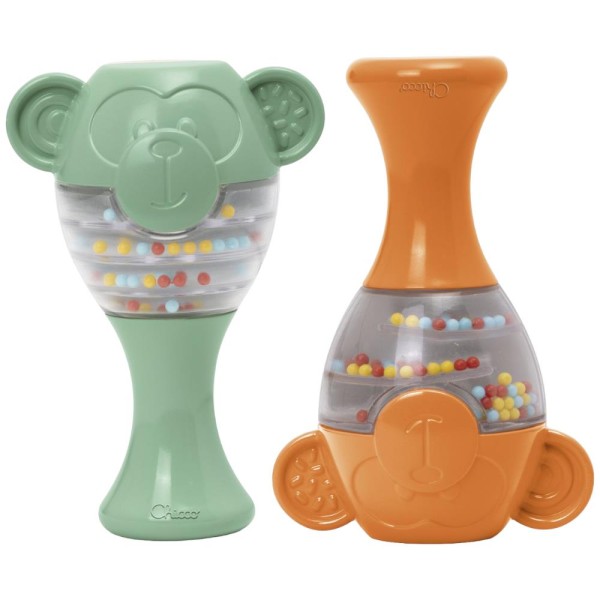 CHICCO GIOCO ECO + MARACAS SCIMMIE - CHICCO GIOCO ECO + MARACAS SCIMMIE