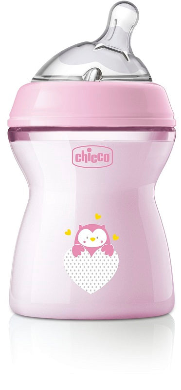 CHICCO BIBERON NAT FEEL PP 2M+ 250 ML BIMBA - CHICCO BIBERON NAT FEEL PP 2M+ 250 ML BIMBA