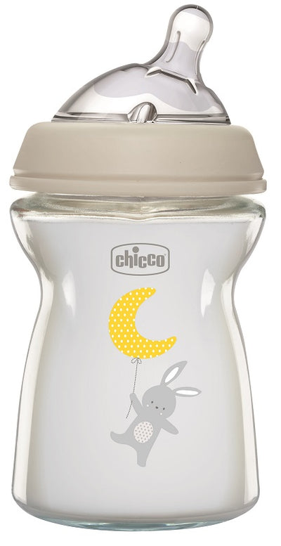 CHICCO BIBERON NAT FEEL VETRO 0M+ 250 ML