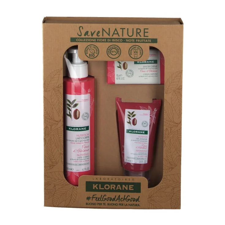 Klorane Collezione Fiore Ibisco 1 Latte 200ml + 1 Gel Doccia 75ml + 1 Sapone 100gr - Klorane Collezione Fiore Ibisco 1 Latte 200ml + 1 Gel Doccia 75ml + 1 Sapone 100gr