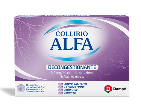 COLLIRIO ALFA DECONGESTIONANTE 0,8 MG/ML COLLIRIO, SOLUZIONE - COLLIRIO ALFA DECONGESTIONANTE 0,8 MG/ML COLLIRIO, SOLUZIONE