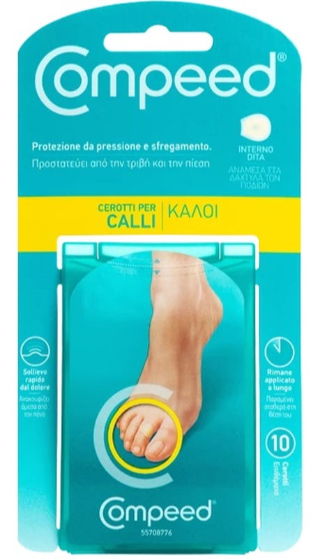 COMPEED CEROTTI PER CALLI INTERNO DITA 10 PEZZI - COMPEED CEROTTI PER CALLI INTERNO DITA 10 PEZZI