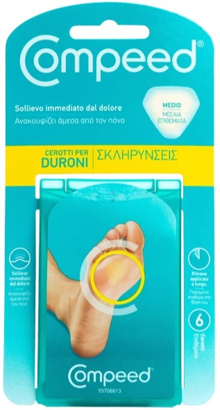 COMPEED CEROTTI PER DURONI MEDIO 6 PEZZI - COMPEED CEROTTI PER DURONI MEDIO 6 PEZZI