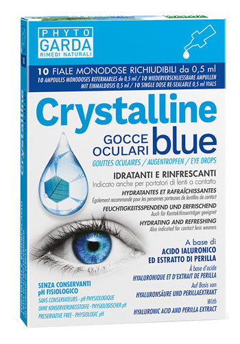 CRYSTALLINE BLUE GOCCE OCULARI MONODOSE 10 FIALE 0,5 ML - CRYSTALLINE BLUE GOCCE OCULARI MONODOSE 10 FIALE 0,5 ML