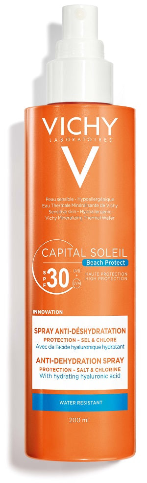 Vichy Capital Soleil Solare Spray Anti-Disidratazione Texture Ultra-Leggera 30SPF 200 ml - Vichy Capital Soleil Solare Spray Anti-Disidratazione Texture Ultra-Leggera 30SPF 200 ml