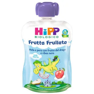 Hipp Frutta Frull Dragone Mela Pera Frutta Del Drago Ribes Nero 90 G - Hipp Frutta Frull Dragone Mela Pera Frutta Del Drago Ribes Nero 90 G