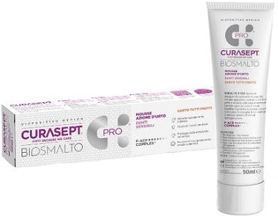 Curasept Biosmalto Mousse Denti Sensibili 50 Ml - Curasept Biosmalto Mousse Denti Sensibili 50 Ml