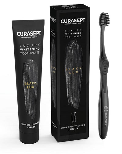 Curasept Black Luxury Whitening Dentifricio 75ml + Spazzolino