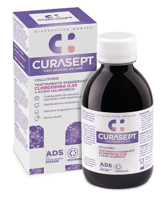 CURASEPT COLLUTORIO ADS DNA TRATTAMENTO RIGENERANTE 200 ML - CURASEPT COLLUTORIO ADS DNA TRATTAMENTO RIGENERANTE 200 ML