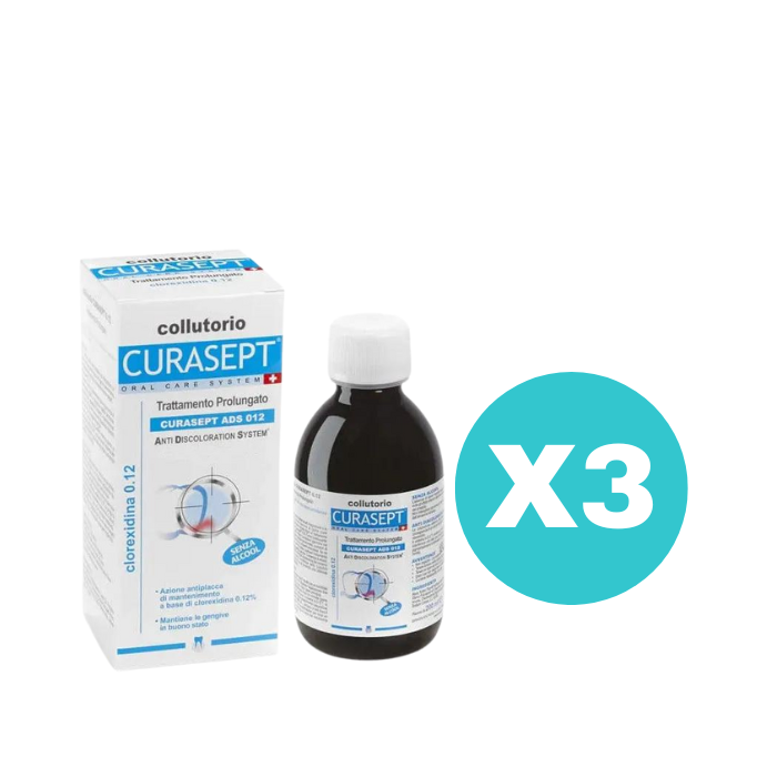 3 Confezioni Curasept ADS Collutorio 0,12% - Tot. 1500ml - 3 Confezioni Curasept ADS Collutorio 0,12% - Tot. 1500ml