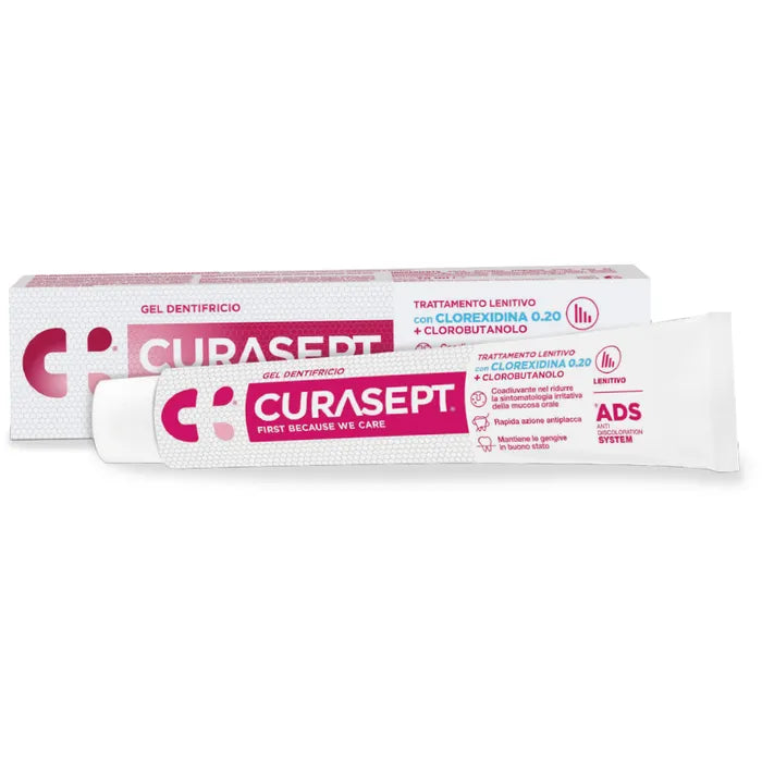 Curasept Gel Dentifricio Ads Dna Trattamento Lenitivo 75 Ml - Curasept Gel Dentifricio Ads Dna Trattamento Lenitivo 75 Ml