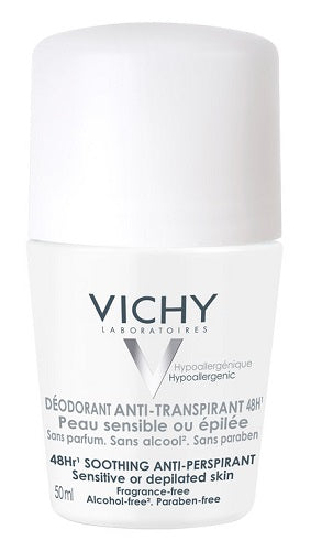 Vichy Deodorante Anti -Traspirante 48H Pelle Sensibile o Depilata 50ml - Vichy Deodorante Anti -Traspirante 48H Pelle Sensibile o Depilata 50ml