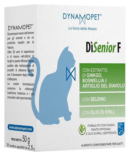 DISENIOR F PER GATTI 20 BUSTINE APPETIBILI DA 2,5 G - DISENIOR F PER GATTI 20 BUSTINE APPETIBILI DA 2,5 G