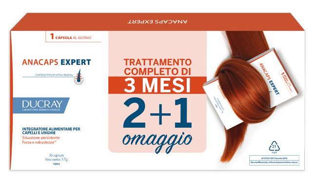 DUCRAY ANACAPS EXPERT CAPELLI E UNGHIE 3 X 30 CAPSULE - DUCRAY ANACAPS EXPERT CAPELLI E UNGHIE 3 X 30 CAPSULE