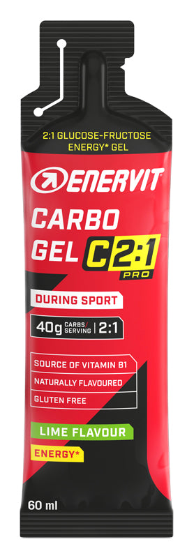 Enervit Carbo Gel C2:1 Pro Gel Energetico 60ml Gusto Lime