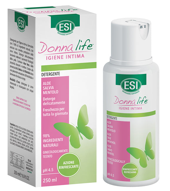 ESI DONNA LIFE DETERGENTE INTIMO RINFRESCANTE 250 ML - ESI DONNA LIFE DETERGENTE INTIMO RINFRESCANTE 250 ML