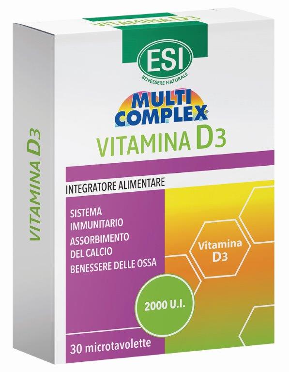 Esi Multicomplex Vitamina D3 30 Tavolette - Esi Multicomplex Vitamina D3 30 Tavolette