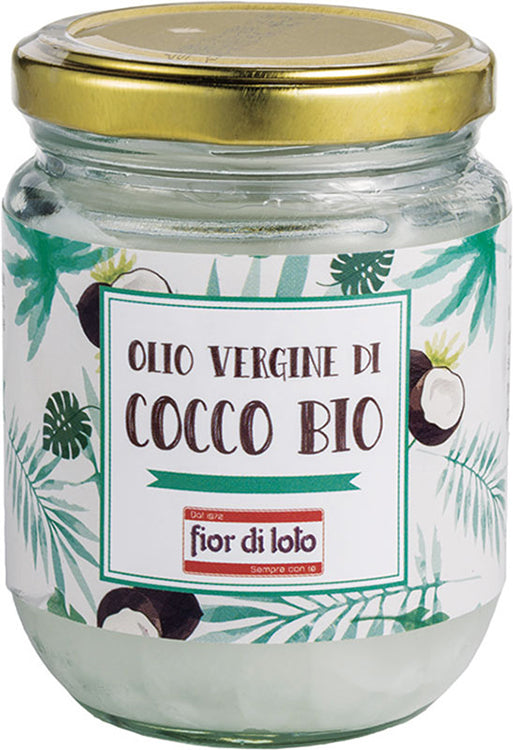 FIOR DI LOTO OLIO VERGINE DI COCCO BIO 200 ML - FIOR DI LOTO OLIO VERGINE DI COCCO BIO 200 ML