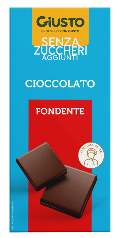 Giusto Senza Zucchero Tavoletta Al Cioccolato Fondente 85g - Giusto Senza Zucchero Tavoletta Al Cioccolato Fondente 85g