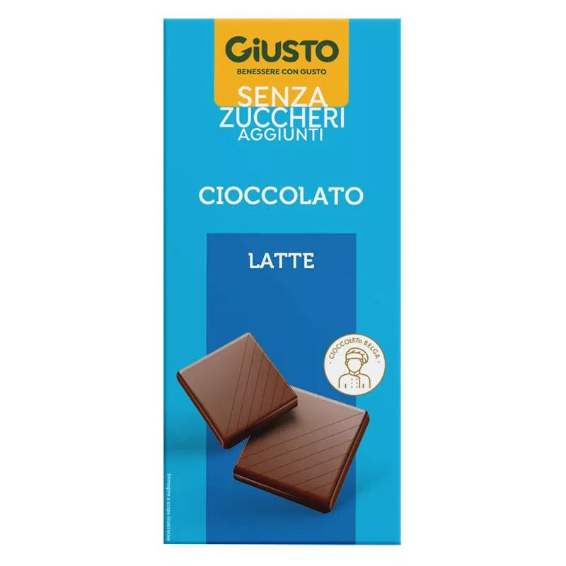 Giusto Senza Zuccheri Aggiunti Cioccolato Latte 85g - Giusto Senza Zuccheri Aggiunti Cioccolato Latte 85g