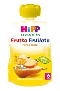 HIPP BIO FRUTTA FRULLATA PERA MELA 90 G - HIPP BIO FRUTTA FRULLATA PERA MELA 90 G