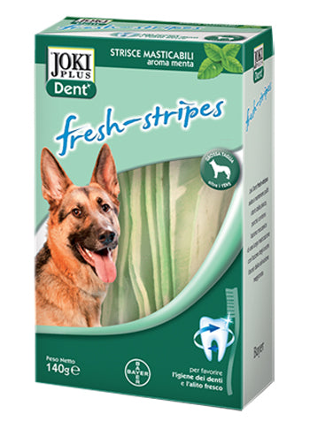 JOKI DENT FRESH-STRIPES 140 G PER CANI DI TAGLIA GRANDE - JOKI DENT FRESH-STRIPES 140 G PER CANI DI TAGLIA GRANDE