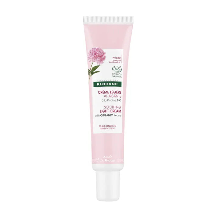 Klorane Crema Leggera Lenitiva alla Peonia Bio Pelle Sensibile 40ml - Klorane Crema Leggera Lenitiva alla Peonia Bio Pelle Sensibile 40ml