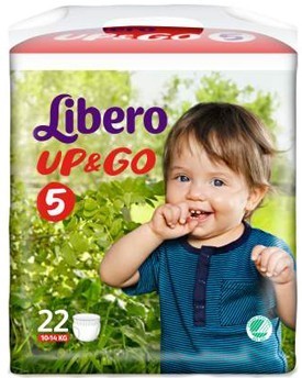 LIBERO UP&GO PANNOLINO PER BAMBINO TAGLIA 5 4X22 PEZZI