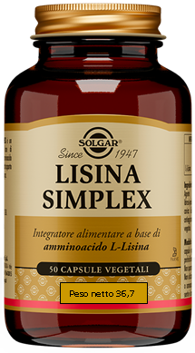 LISINA SIMPLEX 50 CAPSULE VEGETALI - LISINA SIMPLEX 50 CAPSULE VEGETALI